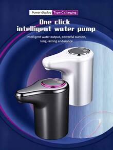 Smart Electric Water Pump With LCD Display And 30s Timer, USB Rechargeable Portable Water Pump, Suitable For 5L And Gallon Water Bottles, One-Touch Operation, Powerful Suction, Universal Base, Suitable For Home, Kitchen And Office - Multicolor - View 7