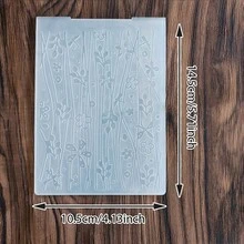 Floral Pattern Plastic Embossing Folder,2D Textured Vine Flower Leaf Embossing Template For Card Making Scrapbooking Paper Craft DIY Decor Embossing Folder - HC-1 - View 28