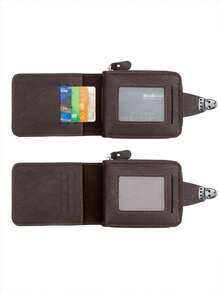 Business Men's Snap Closure Wallet, Gift Box Packaging, Large Capacity Multi-Card Slot Design, Suitable As Birthday Gift, Christmas Gift, Holiday Gift - Multicolor - View 4