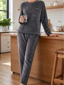 Women Pajama Sets - Grey - View 4