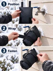 Thickened Faucet Anti Freezing Insulation Cover Outdoor Water Pipe Anti Freezing Dust Cover To Prevent The Faucet From Freezing Winter Insulation Artifact Reusable Easy To Remove For Home Garden Kitchen Various Outdoor Environments Winter Essential - Multicolor - View 6