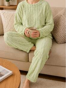 Women Pajama Sets - Green - View 2