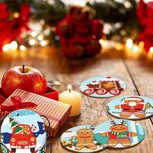 Tatakan Gelas Anti Selip Tahan Air Bertema Kue Jahe Natal Terlaris dari PET, Alas Pelindung Meja, Dekorasi Makan Malam Natal, Dekorasi Pesta Liburan di Rumah dan Dapur, Hadiah Natal untuk Teman dan Keluarga - Tatakan gelas PET LDX2826 - View 8
