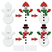 1pc Christmas Snowman Door Hanging Decoration, Winter Birthday Party Atmosphere Decor Hanging Ornament - Multi-color - View 4