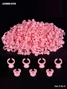100pcs Disposable Tattoo Ink Cups, Glue Cups For Eyelash Extensions And Tattoo Ink - Eyelash Glue Cups, Eyebrow, Lip And Eyeliner Pigment Cups - Multicolor - View 10