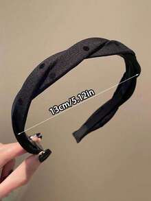 1pc Vintage Polka Dot Headband, Fashionable And Versatile, Suitable For Daily Commute, Can Fix Loose Hair, Create Fluffy And Lightweight Style - Multicolor - View 8