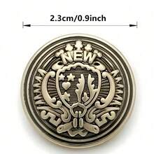 10Pcs Vintage Metal Shank Buttons, Fashion DIY Sewing Accessories, Decorative Buttons For Clothing Cardigan Coat Craft - 10pcs/pack - View 14