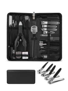 40pcs Full Set Stainless Steel Manicure Set Nail Clipper/Eyebrow Scissors/Pedicure Knife/Dead Skin File Hand Face Foot Care Tools Complete Series Nail And Foot Care Set Suitable For Home/Travel Gift For Men - Multicolor - View 11