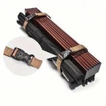 4pcs/Set Adjustable Quick-Release Straps - Multi-Functional Durable Fabric Tie-Downs, Suitable For Outdoor Activities, Luggage And Item Binding, Reliable Travel Accessories | Adjustable Strap Design | Flexible Cargo Straps, Luggage Straps - Multicolor - View 11