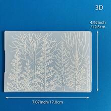 Bảng dập nổi 3D họa tiết Giáng Sinh mùa đông cây thông bông tuyết tuần lộc hoa, khuôn dập nổi nhựa dùng cho DIY scrapbooking, làm thiệp chúc mừng và trang trí thủ công giấy - Tấm ốp tường 3D-1 - Xem 14
