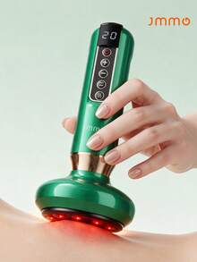 JMMO Electric Cupping Massage Device, Rechargeable Heating Scraping Therapy Massager With Adjustable Suction For Body Relaxation - Multicolor - View 1