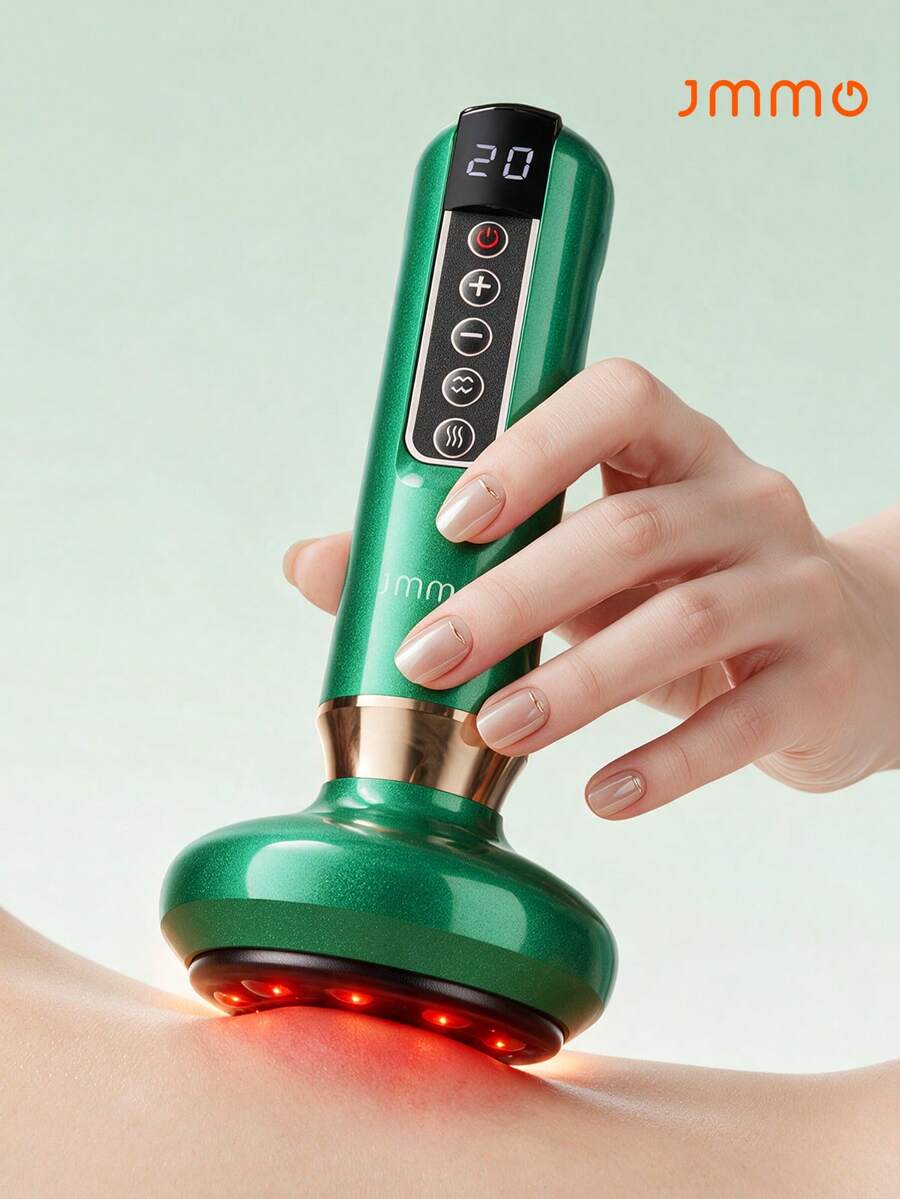 JMMO Electric Cupping Massage Device, Rechargeable Heating Scraping Therapy Massager With Adjustable Suction For Body Relaxation - Multicolor - View 1