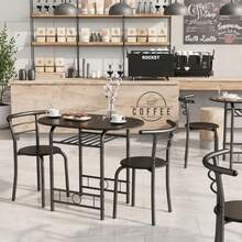 Dining Table & Chair Sets - Black - View 4