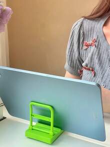 Cute Cart Phone Holder, Simple Style, Student Dormitory, Desktop Decoration, Lazy Drama Watching Tool Portable Folding Holder, Very Suitable For Mobile Phones And Tablets. Suitable For Desktop Office, Drama Watching,Birthday Gift - Multicolor - View 8