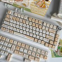 Christmas Meow Keycaps Berry Meow Keycaps Pudding Meow Keycaps Pixel Cat Keycaps Milk Brown Kitten Keycaps Cute DIY Cat Head Highly Attractive Side-Printed PBT Five-Sided Dye-Sublimation MOA Compatible With Mechanical Keyboards - View 7