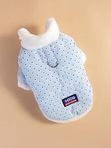 FDOG 1PC Daisy Two-Legged Cute Warm Pet Clothes Suitable For Small And Medium Cats And Dogs In Autumn And Winter - Blue - View 6