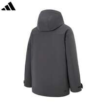 Adidas Official New Down Jacket Men Windproof Warm Casual Padded Coat KB5660 - Grey - View 2