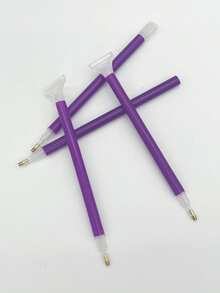 Purple Diamond Painting Accessory Set, 4 Durable Plastic Diamond Painting Pens (1/3/6/9 Diamond Pen Tips), Includes 8 Purple Wax Sheets + 1 Portable Storage Box, For Diamond Painting Enthusiasts, Craft Lovers, Students, Home DIYers, Used To Make Decorative Paintings And Handmade Gifts - View 3