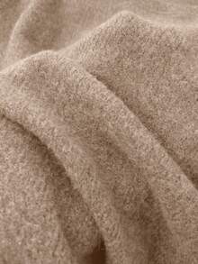 sweat-shirt à manches longues en tricot avec imprimé Californie pour femmes, grande taille, haute élasticité, pull décontracté, convient pour le port quotidien en automne - Camel - Voir 4