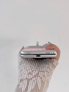 Casing Ponsel Minimalis Mewah dengan Motif Gradien Polka Dot, Kompatibel dengan iPhone Duo, Pelindung Bingkai Depan Keras yang Dapat Dilipat, Perlindungan Penuh Tahan Guncangan, Cangkang Pelindung Ultra Tipis - Berwarna merah muda - View 3