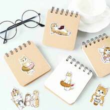 mofusand 1set/64pcs Healing Cat Stickers, Random Cute Designs, Ideal For Decorating Daily Items And Holiday Gifting.(Stochastic Style) - Multicolor - View 8
