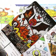 Doodle Tarot Cards, Fun Of Fortune-Telling Card Games, Family Gathering Entertainment Game Cards 78pcs Tarot Deck - Black - View 4