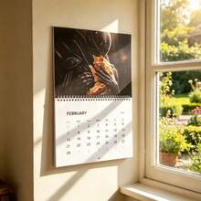1pc 2027 Alien Theme Calendar With Cat - Official Alien Design - Desktop Or Wall Hanging Calendar, Suitable For Sci-Fi Fans, Home/Office Decor - Perfect Gift For Alien Movie Lovers, Home Decor, Unique Artwork, Spiral Bound, Themed Storage - Multiple Styles - View 6