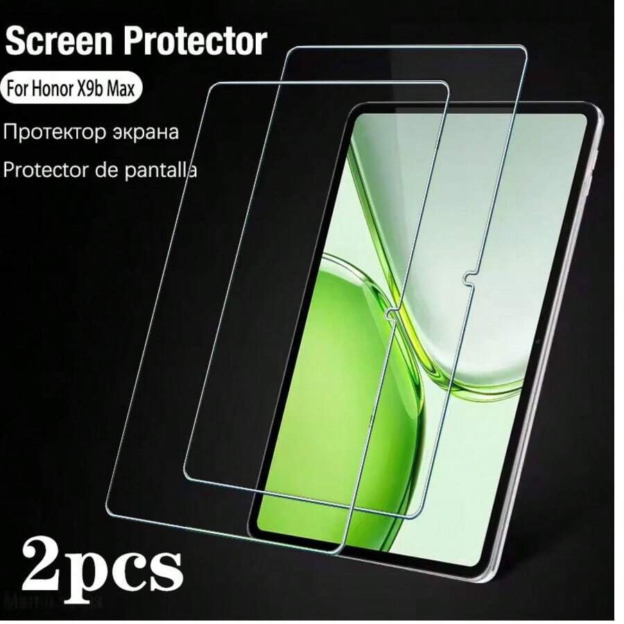 2 miếng kính cường lực 9H bảo vệ màn hình tương thích với Honor Pad X9b Max / Honor Pad 20 / Pad 20 Pro / Honor Pad X8b / Pad 10 / Honor Pad 9 / Honor Pad X9a chống trầy xước siêu trong suốt dễ lắp đặt tương thích với Honor Pad X7 - Trong sáng - Xem 1