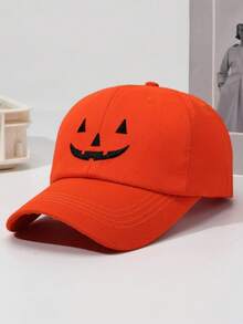 1 buah Topi Baseball Tengkorak Bertepi Melengkung Bergaya Vintage Lucu dan Serbaguna, Topi Kostum Halloween - A - View 8
