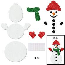 1pc Christmas Snowman Door Hanging Decoration, Winter Birthday Party Atmosphere Decor Hanging Ornament - Multi-color - View 8