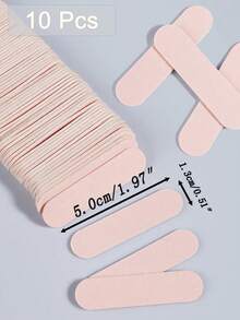 10 To 1000pcs Disposable Pink DIY Mini Nail Files - Double-Sided Sandpaper Files, Suitable For Manicure And Pedicure - Pink - View 7