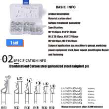 100PCS Durable Galvanized Carbon Steel Slotted Spring Cotter Pins, Secure Fastening Hardware Kit For Cars Automobiles Mechanics And DIY Repairs - A - View 6