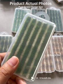 1 Box 5pcs Seasonal Mini Artificial Grass Tuft Model, 4 Colors 2.36*4.15in Realistic Sand Table Grass, Suitable For Various Scene Decoration, Train Track Miniature Landscape Model, Garden Model Landscape And Architectural Scene Layout DIY Material, Miniature Accessories - 1 Box Of Grass Tufts - View 10