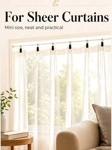 10pcs/20pcs Heavy Duty Rust-Proof Metal Curtain Clips, Strong Grip Multi-Purpose Hanging Clips For Curtains, Photo Display, Banners, Party And Wedding Wall Decor - Multiple Styles - View 6