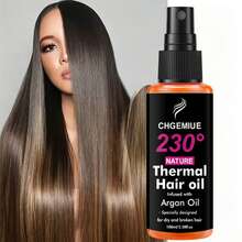 Semprotan Minyak Rambut Termal 230℃, Serum Rambut Pelindung Panas Minyak Argan, Semprotan Pelindung Panas Tanpa Bilas untuk Rambut Kering dan Rusak, 100ml - Pakaian formal - View 7