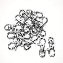 5/10/20/30/50/100pcs Integrated Lobster Claw Swivel Snap Hook Keychain Clip Rotating Spring Hook Lobster Clasp Small Metal Swivel Key Chain Clip Hook Hardware For Keychain Making DIY Crafts Lanyard Making Pet Collar (35mm) - Keychain - View 1