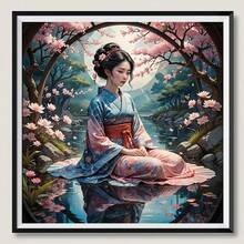 1pc Diamond Painting Kit, Round Diamond Painting DIY, Full Drill Art & Craft, Suitable For Home Wall Decor Gift - round diamond - View 5