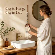 Beaded Towel Hanger Resin Hand Towel Holder For Bathroom - Multicolor - View 2