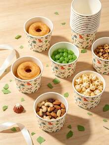 20/10pcs, Dinosaur Themed Ice Cream Cup, Dessert Cup, Baking Bowl, Suitable For Baking, Ice Cream, Snack Placement, Birthday Parties, Welcome Parties, Bridal Weddings, Restaurant Decoration, Picnics, Party Supplies - Multicolor - View 4