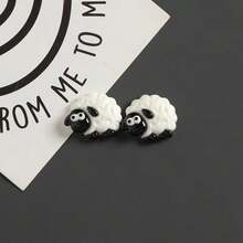5/10/15pcs Cartoon Sheep Resin Fridge Magnets, Cute Sheep Shaped Refrigerator Magnets For Kitchen Whiteboard Photo Memo Decoration - Multicolor - View 8