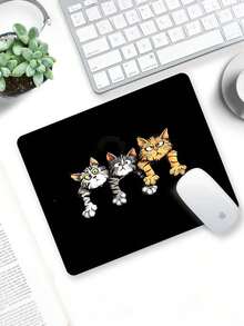 Fun Cat Pattern Mouse Pad With Cute Cat Design, Ergonomic EVA Wrist Rest, Non-Slip Memory Foam Mouse Pad, Comfortable Skin-Friendly Desktop Support Pad, Suitable For Office Computer And Laptop, Lightweight And Portable, Perfect For Campus, Office Supplies, Valentine's Day Gift, Christmas And Halloween Gift For Your Loved Ones - View 3