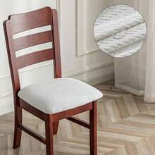 Non-Slip Chair Cover, Soft Plaid Pattern, Elastic Chair Cover, Suitable For Office And Home Chairs, Beautiful High Elastic Soft, Replaceable Old Surface, Protect Chairs, Aesthetic Home Decor, Christmas Home Decoration - Multicolor - View 14