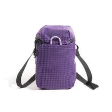 Men Sling Bag, Black Grid Print Mini Crossbody Shoulder Bag, Adjustable Strap Multi Pocket Storage, For Daily Commute Outdoor Travel, Durable Casual - Multicolor - View 15