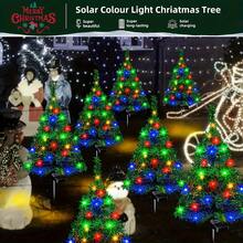 Solar Powered Christmas Tree Lawn Lights, Available In Single Or Double Pack. Ideal For Decorating Christmas Paths, Yards, Front Doors And Cemetery Lawns - Perfect Christmas Decoration And Gift, Also Suitable For Halloween Decoration - Festive Atmosphere - View 10