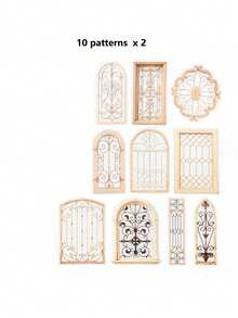 1 Pack 20pcs PET Iron Art Stained Glass Window Planner Diary Decorative PET Stickers - DT1859 - View 15