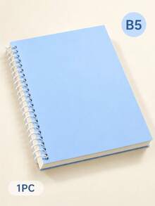 1pc Spiral Notebook A5/B5 Ruled Journal, 80GSM Thickened Ink-Bleed Resistant Paper, 60 Sheets, Flexible Waterproof PP Cover With Contrast Color Coil, 180° Lay-Flat 360° Foldable For Office, College, Writing & Note-Taking - Multicolor 1 - View 18