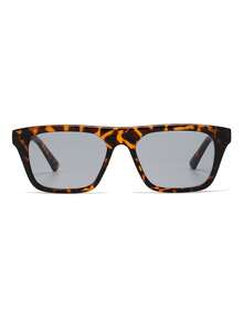 1 Pair Men's Leopard Print Square Retro Fashion Glasses For Street Style - Multicolor - View 3