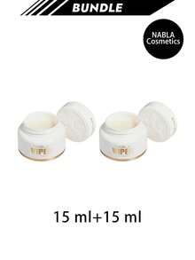 NABLA Cosmetics [حزمة] قناع الشفاه فايبير كريم جوز الهند 15 مل * 2 - كريمة جوز الهند - مشاهدة 1
