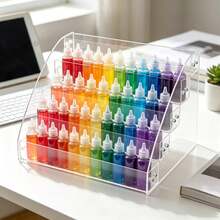 5-Tier Paint Organizer Paint Storage Rack Clear Paint Storage Rack For Craft Hobby - 1PCS - View 8