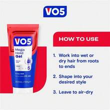 VO5 Mega Hold Hair Styling Gel - 200 Ml - Styling Gel - View 2